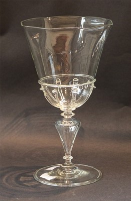Lot 91 - James Powell, a large glass goblet with...