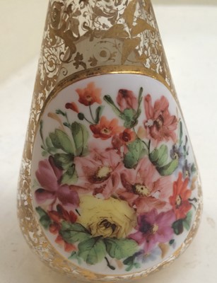 Lot 89 - A 19th century Bohemian scent bottle painted...