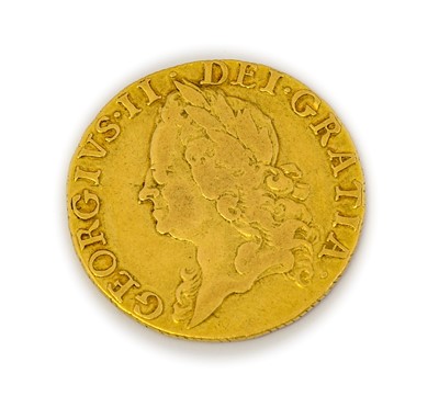 Lot 64 - George II, Guinea, 1747, old laur. bust left,...