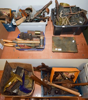 Lot 1223 - A selection of woodworking tools including...