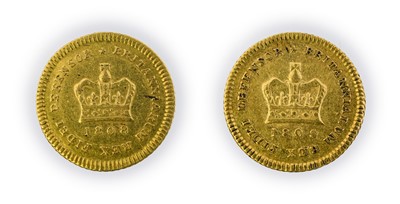 Lot 75 - George III, Third guineas (2), 1808 and 1809,...