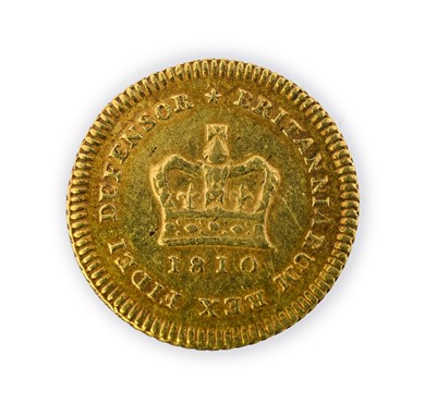 Lot 76 - George III, Third guinea, 1810, second laur....