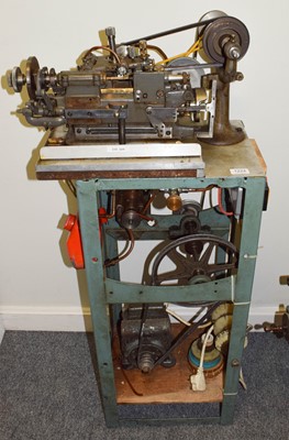 Lot 1224 - A clock makers pinion and wheel cutting lathe