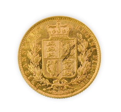 Lot 2198 - Victoria, Sovereign, 1873, young head left,...
