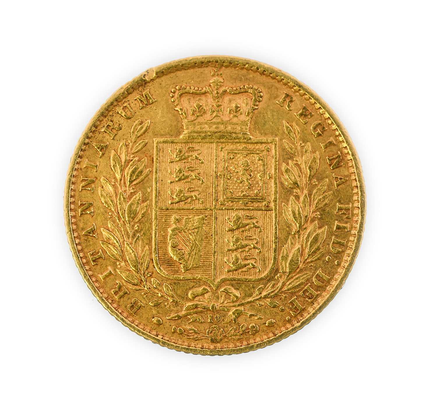 Lot 105 - Victoria, Sovereign, 1873, young head left,...