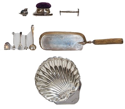 Lot 198 - A collection of assorted silver and silver...
