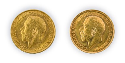 Lot 130 - George V, Sovereigns (2), 1911 Perth mint and...
