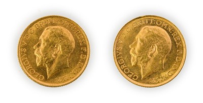 Lot 131 - George V, Sovereigns (2), 1911 Canada mint and...