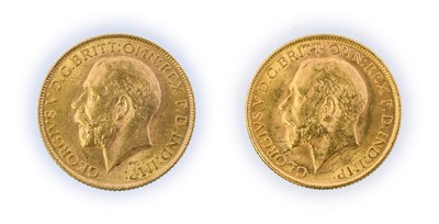 Lot 139 - George V, Sovereigns (2), 1912 and 1912...