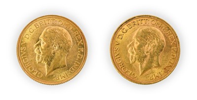 Lot 144 - George V, Sovereigns (2), 1929 and 1930 South...
