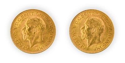 Lot 145 - George V, Sovereigns (2), both 1930 South...