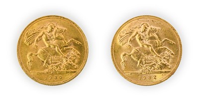 Lot 147 - George V, Sovereigns (2), 1930 and 1932 South...