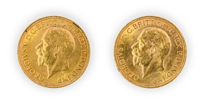 Lot 147 - George V, Sovereigns (2), 1930 and 1932 South...