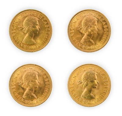 Lot 152 - Elizabeth II, Sovereigns (4), 1965 and 1966(3),...