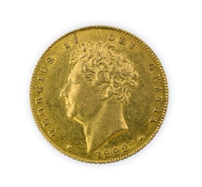 Lot 163 - George IV, Half Sovereign, 1828, bare head...