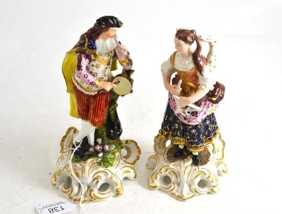 Lot 138 - Pair of 18th century style Continental figures