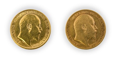 Lot 167 - Edward VII, Half Sovereigns (2), 1905 and 1907,...