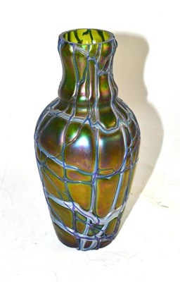 Lot 140 - Loetz type iridescent vase