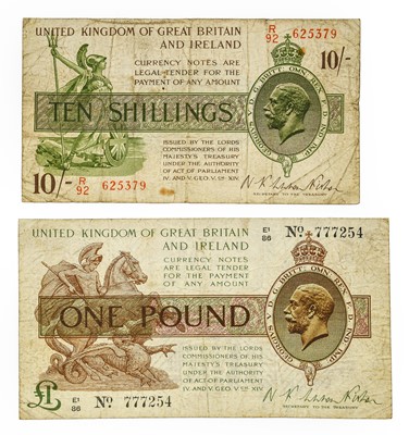 Lot 187 - Great Britain, Treasury £1, Warren Fisher,...