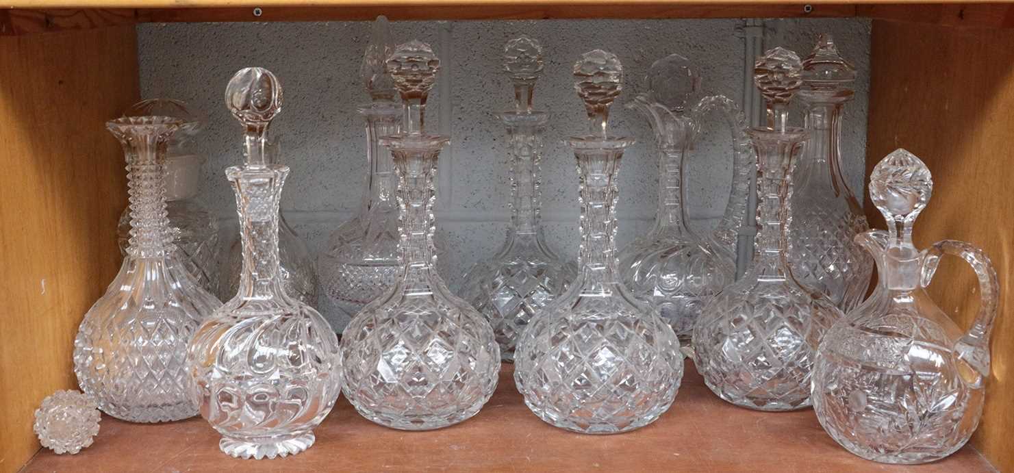 Lot 145 - A quantity of Victorian and later glass...