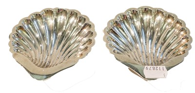 Lot 415 - Two silver bowls, each on spreading foot,...