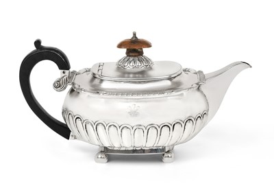 Lot 2260 - {} A George III Silver Teapot