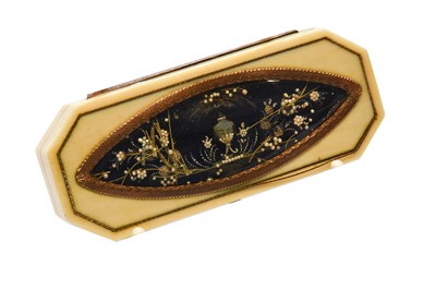 Lot 273 - A Gilt Metal and Ivory Patch Box, 19th Century,...