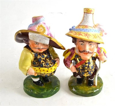 Lot 153 - Two Royal Crown Derby 'Mansion House' dwarves (one a.f.)