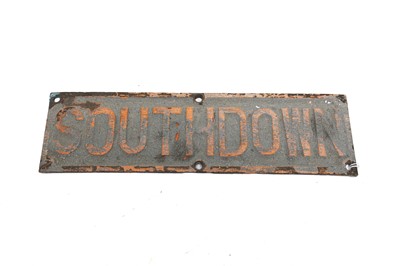 Lot 3200 - J Samuel White & Company Limited Shipbuilders Plate HMS Southdown