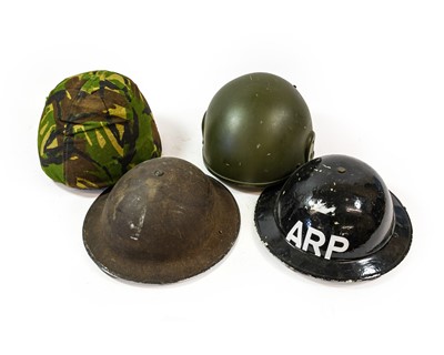 Lot 173 - Two Second World War Brodie Helmets, one with...