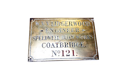 Lot 3224 - William Bearmore & Co. Ltd Engineers Plate