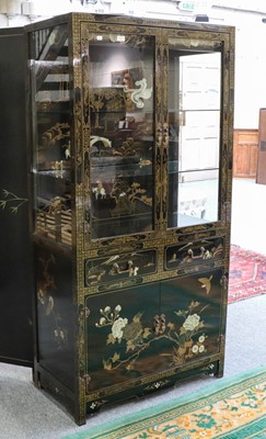 Lot 1177 - A contemporary Oriental lacquered display...