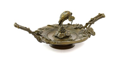 Lot 138 - ^  A French Bronze Inkwell, circa 1880, in...