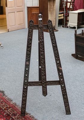 Lot 1174 - A 19th century Anglo-Indian carved hardwood...