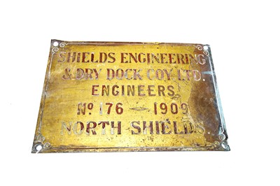 Lot 3206 - Shields Engineering Plate