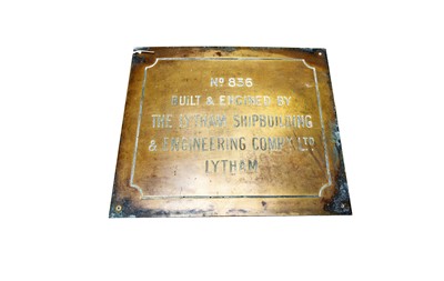 Lot 3220 - The Lytham Shipbuilding Compy Ltd Two Plates