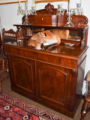 Lot 1248 - A Victorian mahogany mirror back chiffonier,...