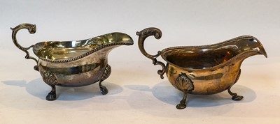 Lot 42 - A Victorian Silver Sauceboat and a George V...