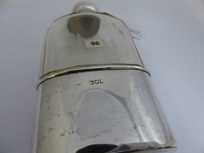 Lot 2127 - An Edward VII Silver-Mounted Glass Spirit-Flask