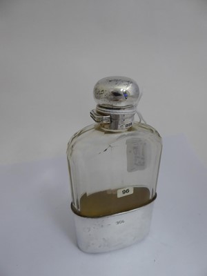 Lot 2127 - An Edward VII Silver-Mounted Glass Spirit-Flask