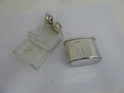 Lot 2129 - An Edward VII Silver-Mounted Glass Spirit-Flask