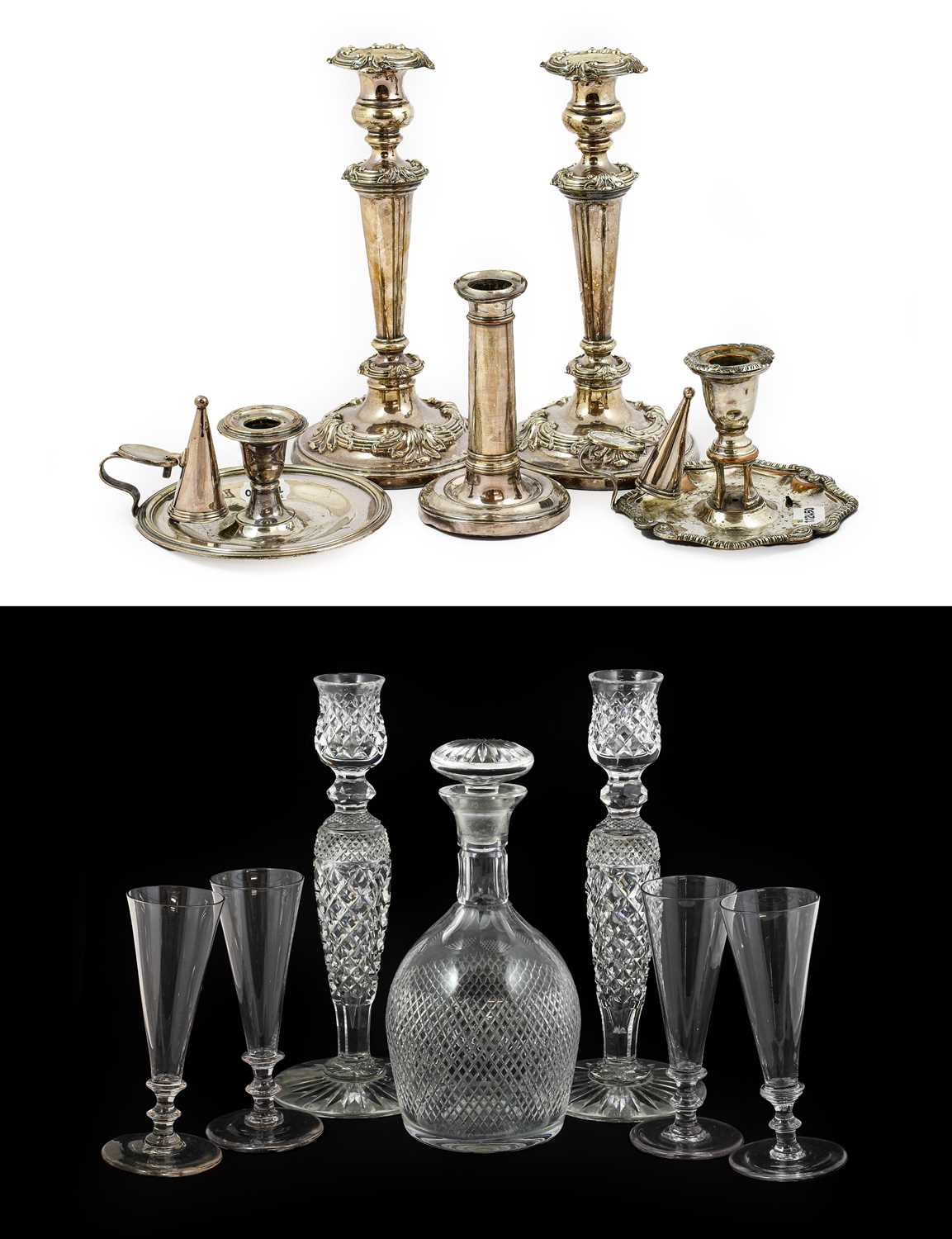 Lot 599 - An Anglo-Irish Campana Glass Vase, early 19th...