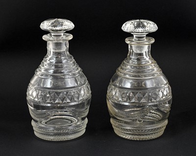 Lot 599 - An Anglo-Irish Campana Glass Vase, early 19th...