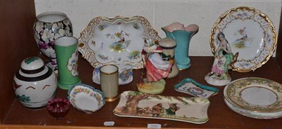 Lot 170 - Quantity of assorted ceramics including Royal Doulton Autumn figure, George Jones cabinet...