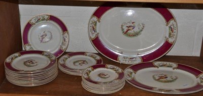 Lot 173 - Myotts 'Chelsea Bird' part dinner service