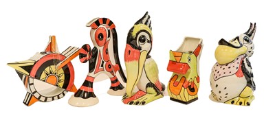 Lot 295 - Five large pieces of Lorna Bailey pottery,...