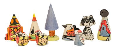 Lot 280 - Nine pieces of Lorna Bailey pottery including...