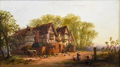 Lot 554 - William Pitt (fl.1853-1890) "Cottages Near...