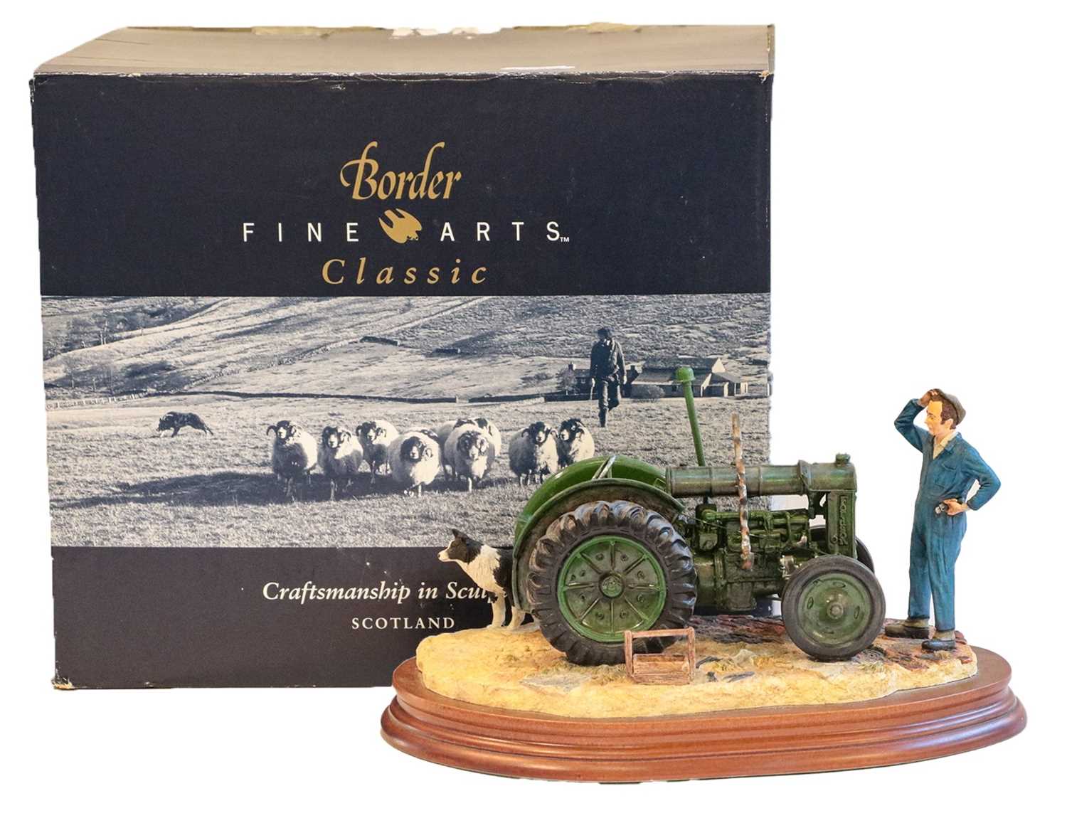 Lot 53 - Border Fine Arts 'Won't Start' (Tractor, Farmer and Collie)