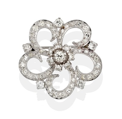 Lot 2353 - A Diamond Brooch